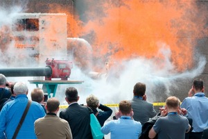  2 Explosion demonstrations at the trade show 