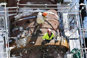  Removing the tire bore 