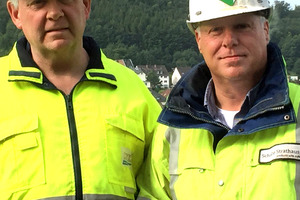  1 The operations manager at Hohenlimburger Kalkwerke, Dipl.-Ing. Ulrich Kolhagen (left), together with Peter Bajorat, Sales Executive at F.E. Schulte Strathaus GmbH &amp; Co. KG 