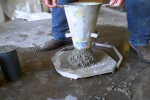  6 Inverted slump test machine for fiber concrete 