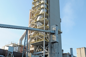  4 New calciner implemented in a separate steel structure before existing preheater tower 