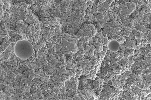  6 SEM image of the 28-day cured AASC1 paste 