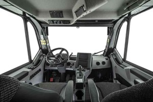  The cab of the new Cat 777G off-highway truck 