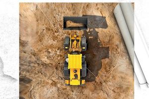  For the overview: ProViu 360 von Continental creates a virtual bird's eye view of the construction machine from the images of four fisheye cameras. The images are now three times sharper than in the first generation of ProViu 360 