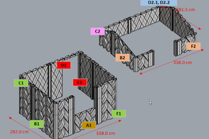  8 The AM concrete elements of the guardhouse 