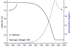  4 Comparison of the remaining mass and the degree of decomposition 