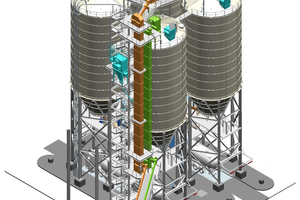  General layout of the four new silos 