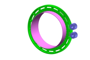  1 Split girth gears and dual-mesh pinion drives arrangement 