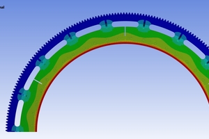  5 Temperature distribution of the mill – girth gear assembly 