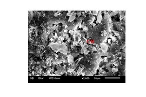  8 Micrograph of 3-day hydrated cement pastes (a) PSC-C-1-55, (b) PSC-A-55 