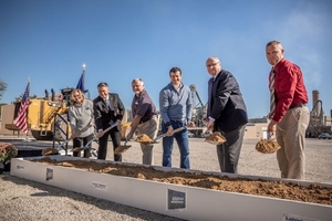  The groundbreaking ceremony in Mitchell, Ind. 