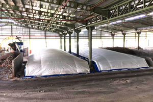  5 Membrane covered drying bays in operation 