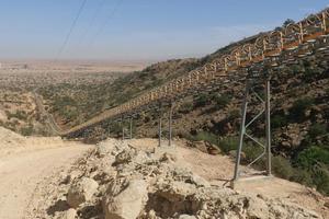  The 4.3 km long distance belt conveyor starts taking shape 