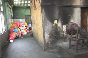  Burning of hospital wastes in a crematorium in Yangon/Myanmar 