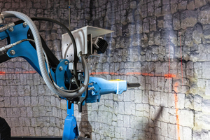  2 Laser scans controlling the lining demolition area 