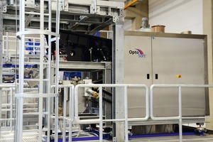  7 Front view of the freefall sorter in the IAB Recycling Testing Centre 