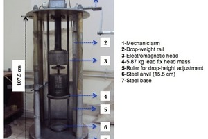  1 Drop weight test ­apparatus 