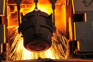  <div class="bildtext_en">Double advantage: crude iron is recovered and a climate-friendly binder is produced at the same time</div> 