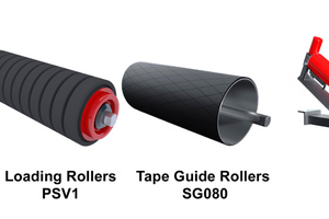  3 Rulmeca’s bulk materials handling components used in the OCC cement conveyor 