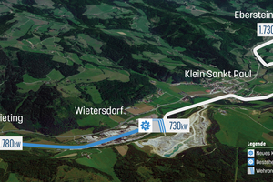  1 Along the Görtschitz – between Wieting and Eberstein – lie the three power plants of the Wietersdorfer 