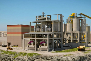  A 3D view of the cement grinding workshop 