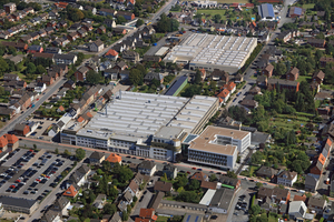  1 Aerial view of the Beumer Group headquarters in Beckum 