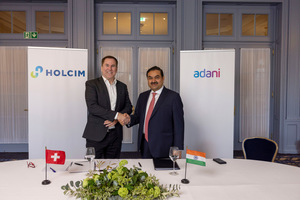  Jan Jenisch, CEO Holcim, and Gautam Adani, Chairman Adani Group, during the signing ceremony 
