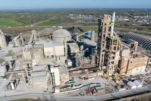  Global view of the Lafarge France cement plant Saint-Pierre-La-Cour 