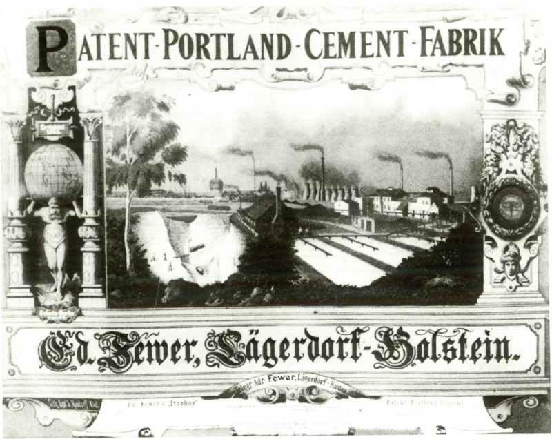 Breitenburger Portland-Cement-Fabrik Bst A BST Lägerdorf 1 Million Marchi 