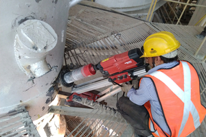  5 Core drilling is a careful and precise process to ensure there is no cracking in the refractory 