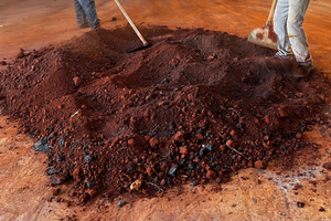  5 FCT/Cemaxx Pilot Plant, (a) raw, and (b) calcined clay with IM  