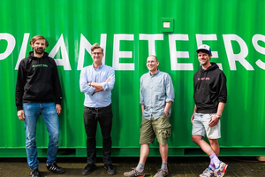  Co-founders of Planeteers (left to right): Dr. Frank Rattey, Florian Birner, Prof. Dr. Jens Hartmann, Florian Brinkmann, June 2024 