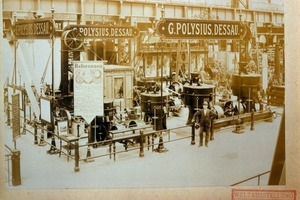  	Weltausstellung, Chicago 1893: Ausstellungsstand der G. Polysius Eisengießerei und Maschinenfabrik 