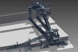  1 Overview representation of the new combi-machine in a true to scale model
 