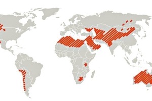  4 Main distribution areas of salt lakes [24] 