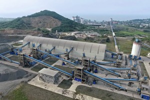  1 A view of the Sinoma minerals processing plant showing how the aggregate is processed at various stages to produce the required grading’s 