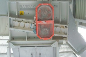  	Der Sandvik SR-Rollenrost im Einsatz 