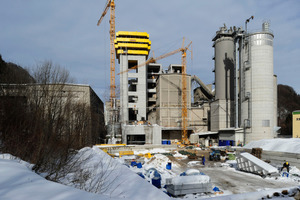  23.02.2010: Trotz eines harten Winters schreitet der Bau zügig voran 