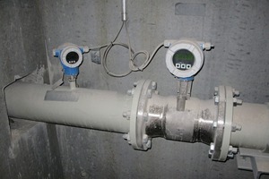  3 Flow and pressure meter with standardized three-button operating system 