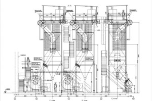  1	Pre-assembled filter head modules inside ESP housing and upper housing used as penthouse  