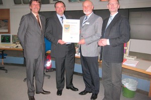  1	Presentation of the EMAS certificate 