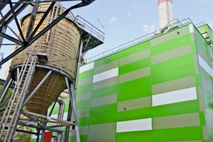  5 Recovered salt is stored in a wooden silo 