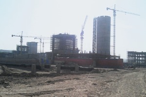  3 The production line under construction 