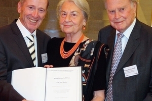  Dipl.-Ing. Karl von Wedel, Dr. Edith Dyckerhoff, Dr. Klaus Dyckerhoff (from left, v.l.) 