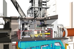  4 3D planning – Cross section through the clinker cooler building 