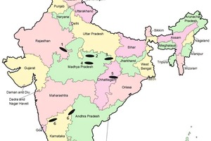  3 Distribution of marginal grade limestone occurrence in India 