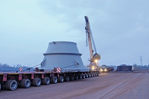  1 A grinding table for a Loesche Mill Type LM 69.6 being shipped 