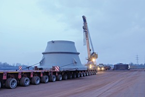  Die Verladung einer Mahlschüssel für eine Loesche Mühle Typ LM 69.6 