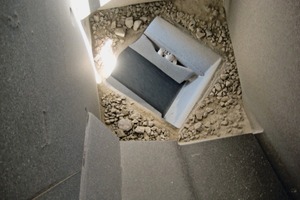  A rock box acts like a shelf, catching and distributing falling ­material onto the ­impact cradle 