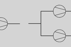  2 Configuration with a single fan (left) and with two fans 